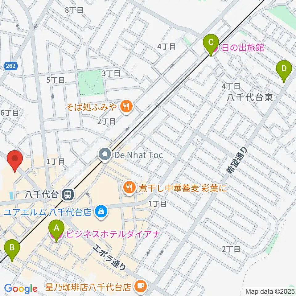 八千代台文化センター周辺のホテル一覧地図