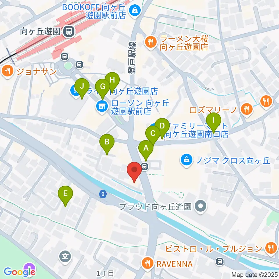 クレッシェレ音楽教室 向ヶ丘遊園校周辺の駐車場・コインパーキング一覧地図