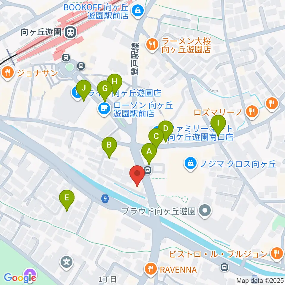 クレッシェレ音楽教室 向ヶ丘遊園校周辺の駐車場・コインパーキング一覧地図
