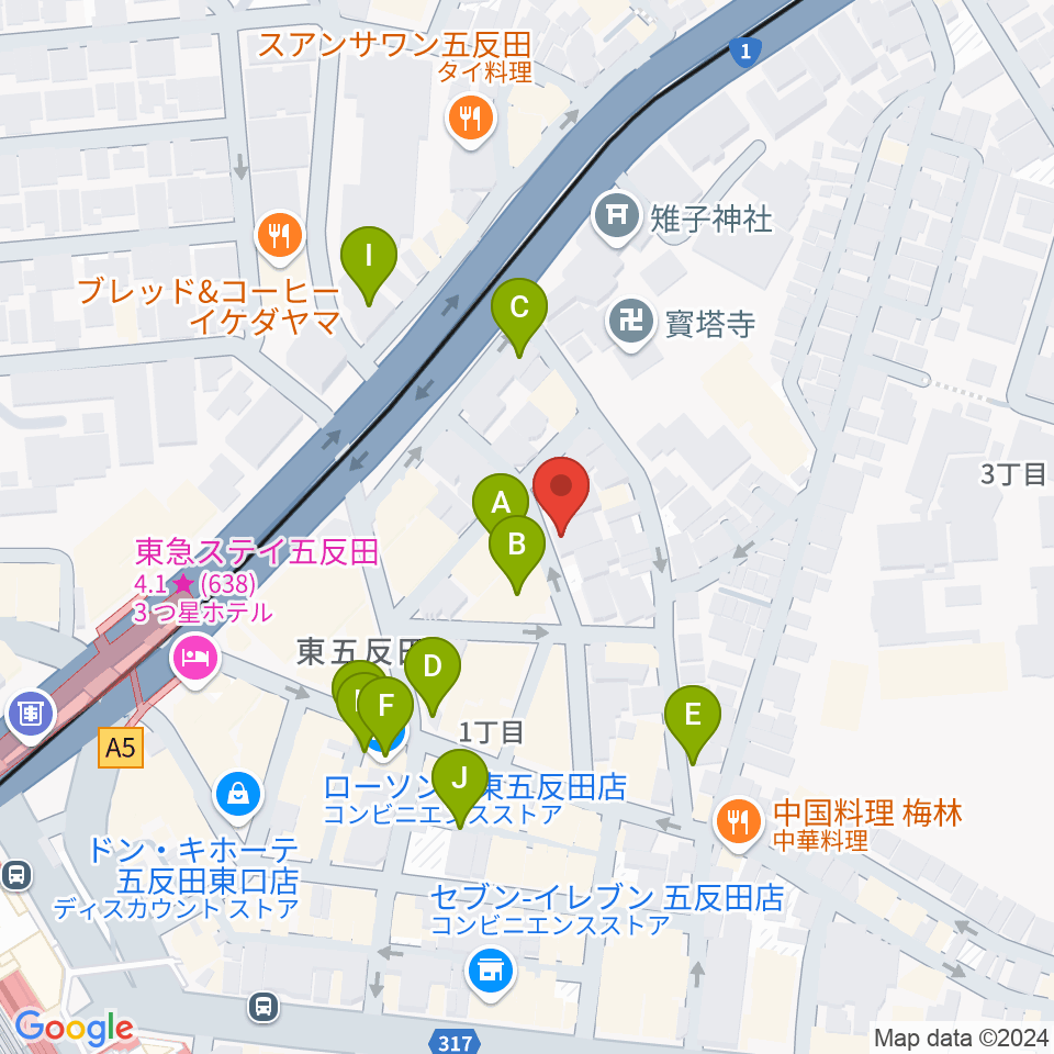 URBAN FOREST STUDIO周辺の駐車場・コインパーキング一覧地図