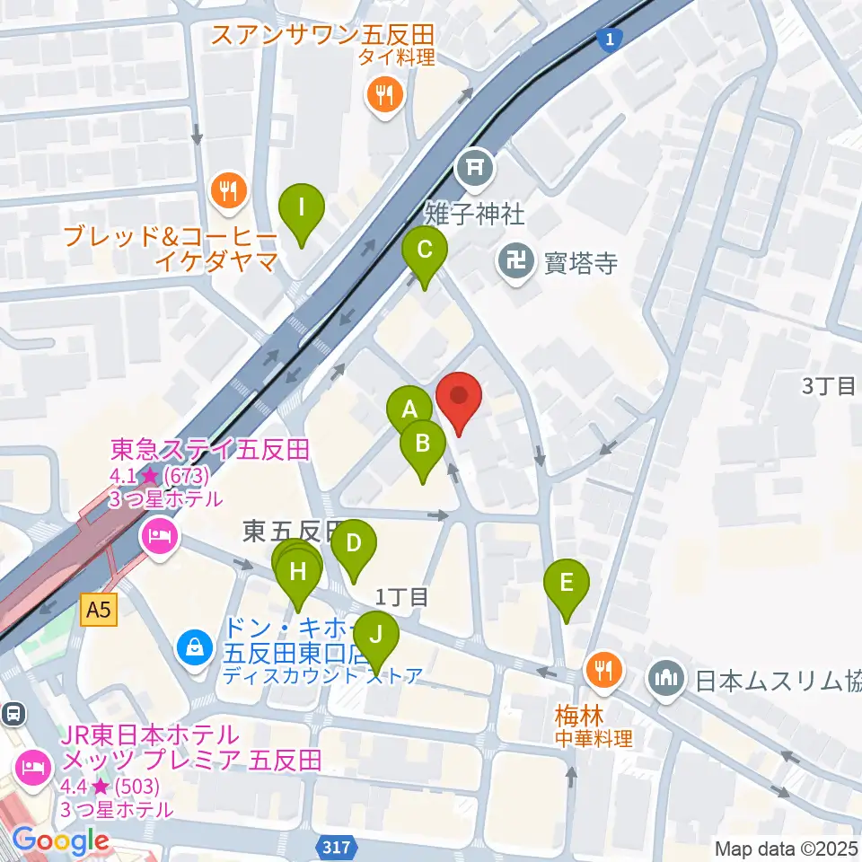 URBAN FOREST STUDIO周辺の駐車場・コインパーキング一覧地図
