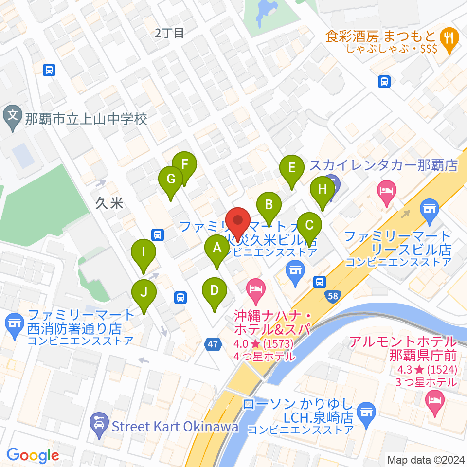 那覇トップノート周辺の駐車場・コインパーキング一覧地図