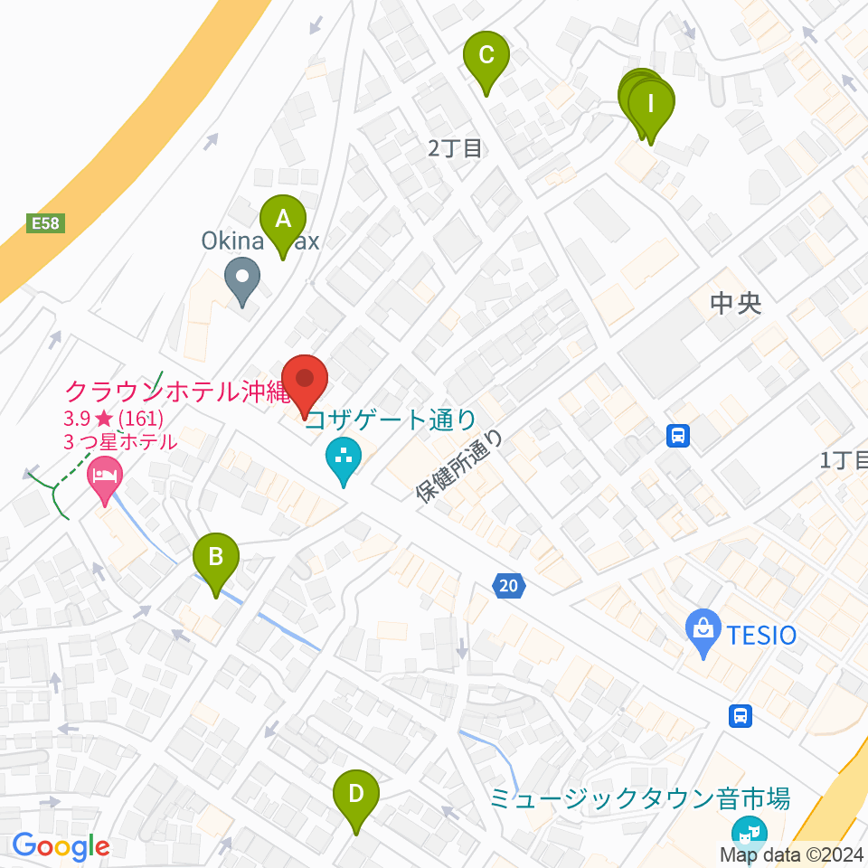 Cafe OCEAN周辺の駐車場・コインパーキング一覧地図