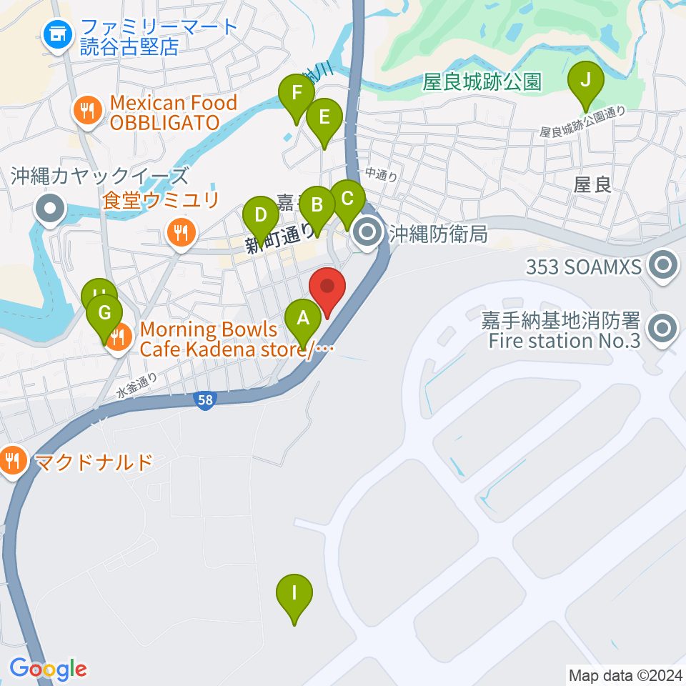 かでな文化センター周辺の駐車場・コインパーキング一覧地図