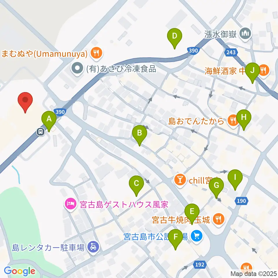 マティダ市民劇場周辺の駐車場・コインパーキング一覧地図