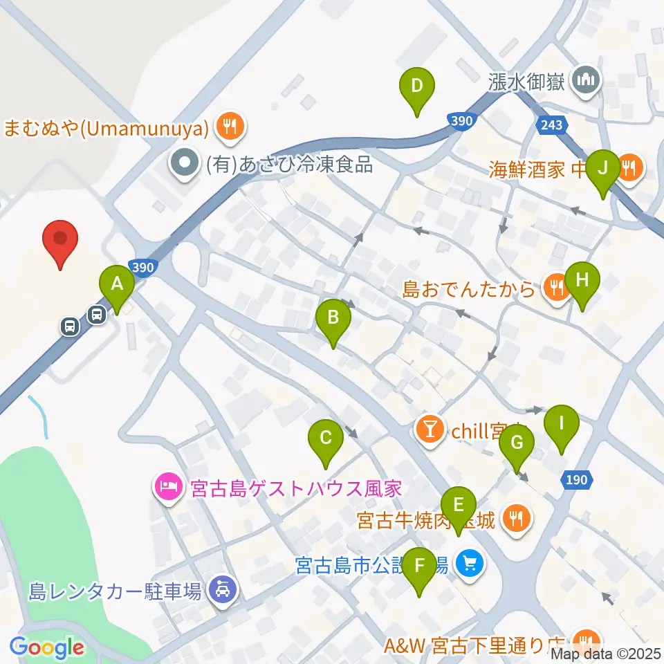 マティダ市民劇場周辺の駐車場・コインパーキング一覧地図
