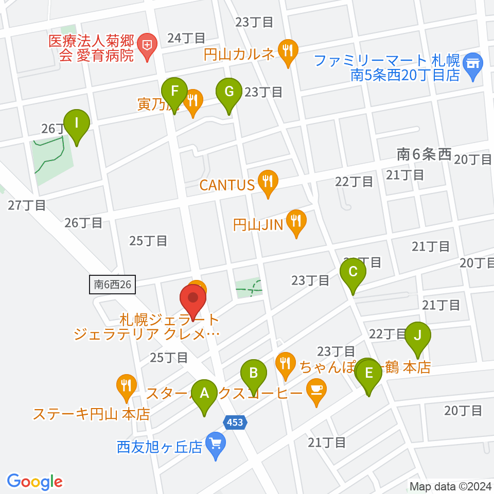 中古楽器専門店QUEST周辺の駐車場・コインパーキング一覧地図
