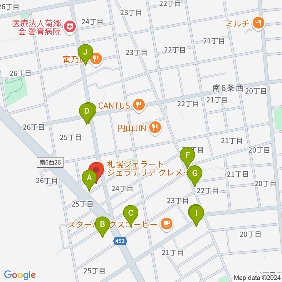 中古楽器専門店QUEST周辺の駐車場・コインパーキング一覧地図