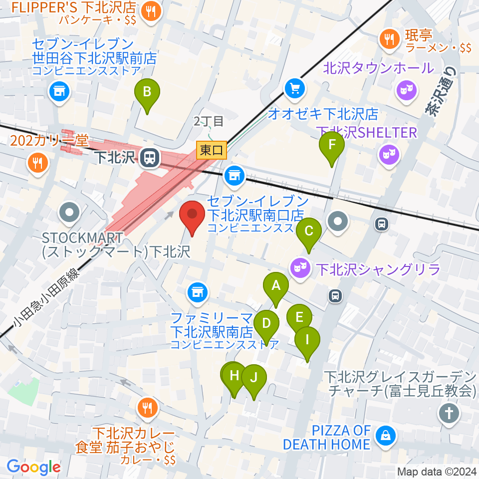 下北沢DRUM SONG周辺の駐車場・コインパーキング一覧地図