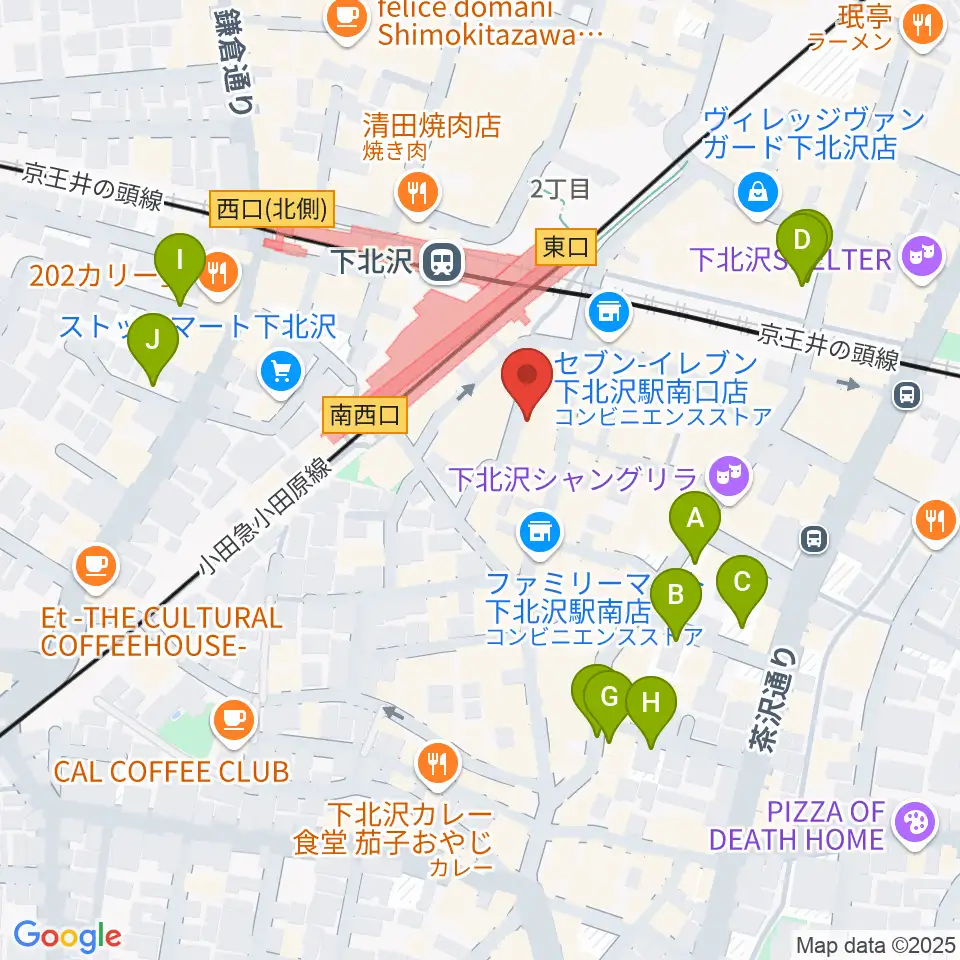 下北沢DRUM SONG周辺の駐車場・コインパーキング一覧地図