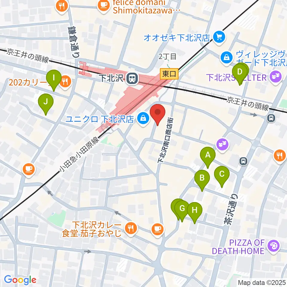 下北沢DRUM SONG周辺の駐車場・コインパーキング一覧地図