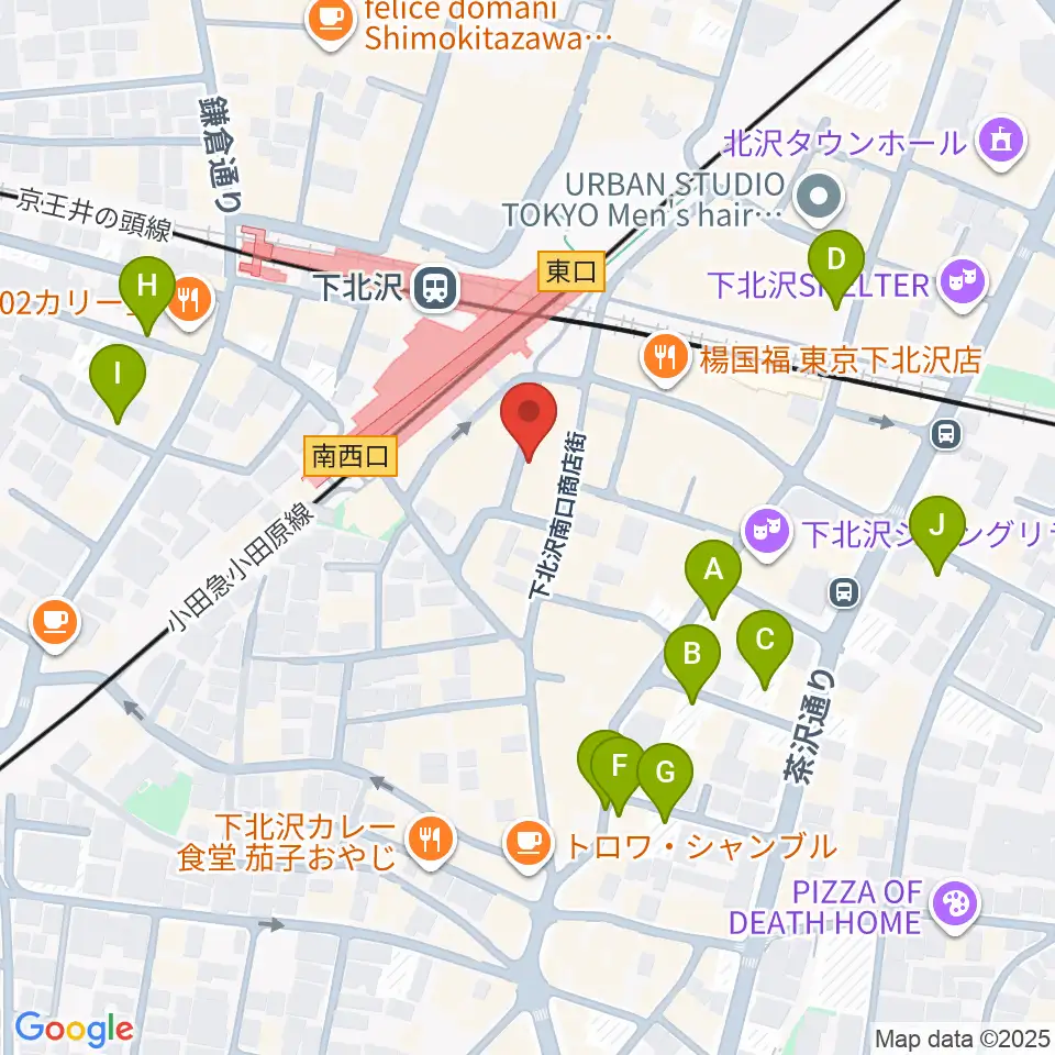 下北沢DRUM SONG周辺の駐車場・コインパーキング一覧地図