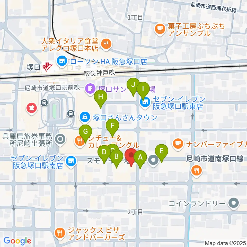 松田楽器ピアノギャラリー周辺の駐車場・コインパーキング一覧地図