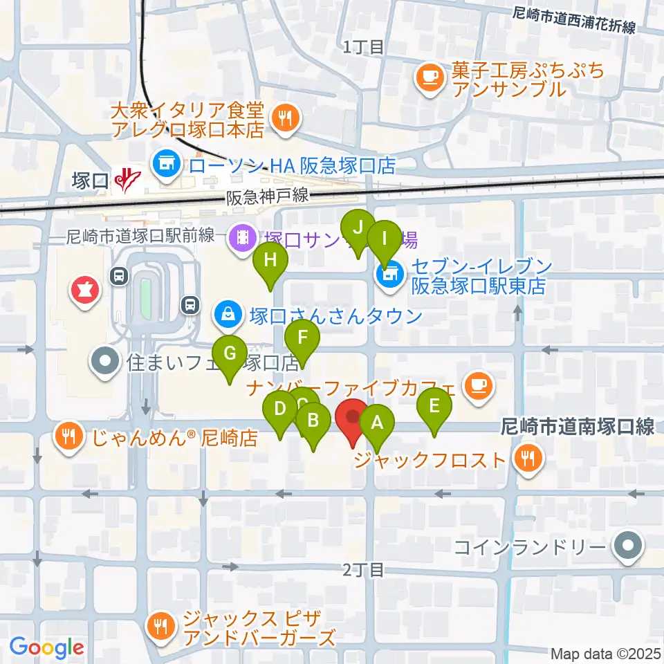 松田楽器ピアノギャラリー周辺の駐車場・コインパーキング一覧地図