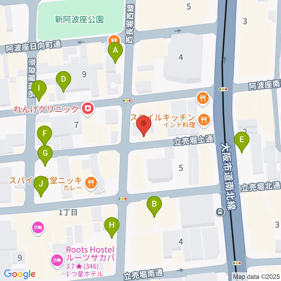 スマイルズミュージックサロン周辺の駐車場・コインパーキング一覧地図