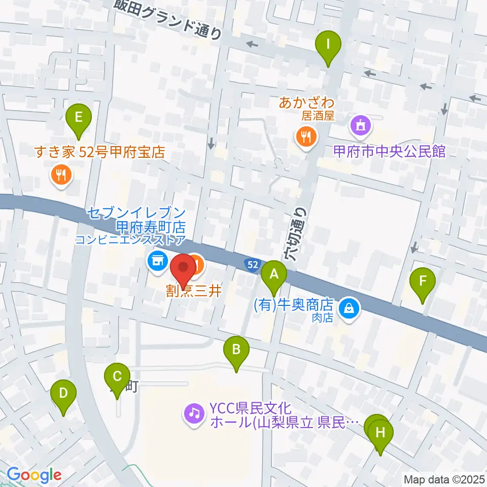 楽器工房コンチェルト周辺の駐車場・コインパーキング一覧地図