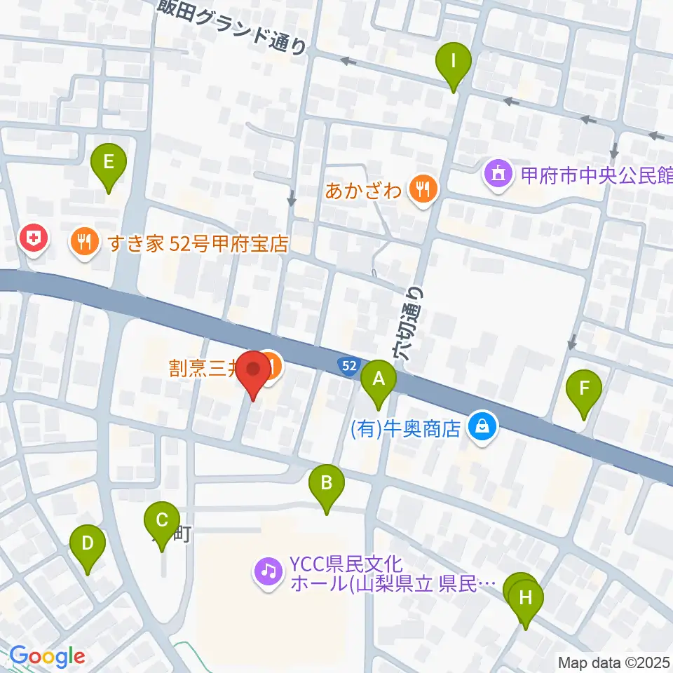 楽器工房コンチェルト周辺の駐車場・コインパーキング一覧地図
