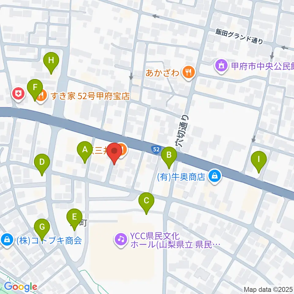 楽器工房コンチェルト周辺の駐車場・コインパーキング一覧地図