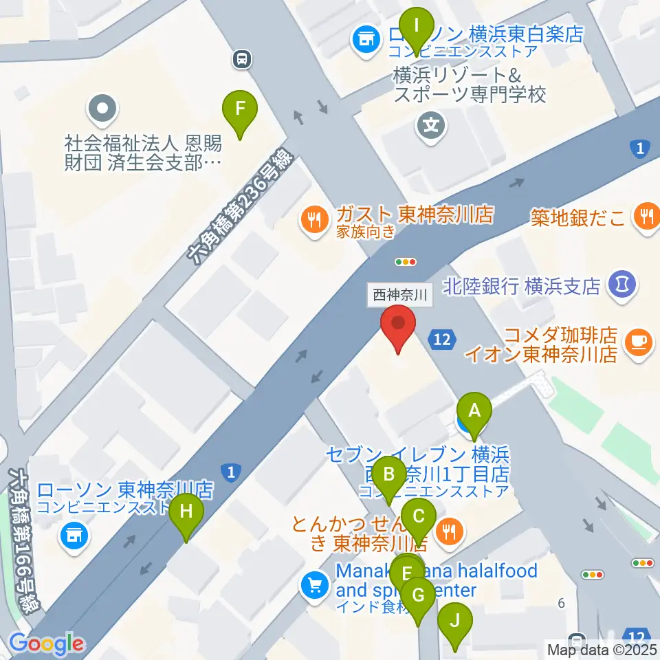 東神奈川音楽英語教育研究所周辺の駐車場・コインパーキング一覧地図