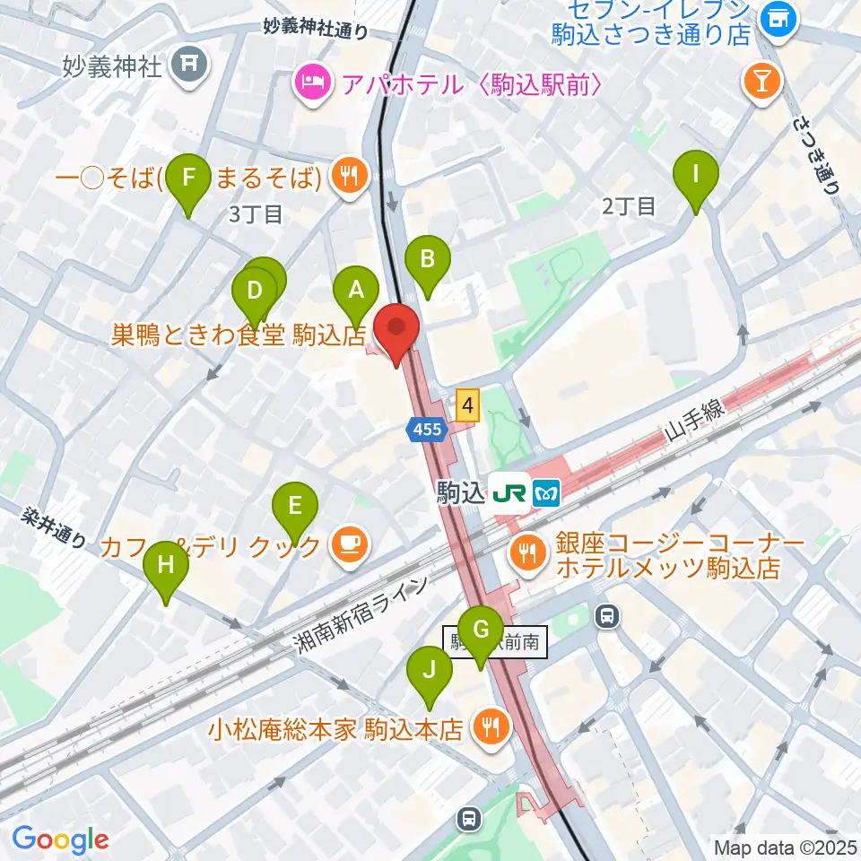 スタジオダンダン周辺の駐車場・コインパーキング一覧地図