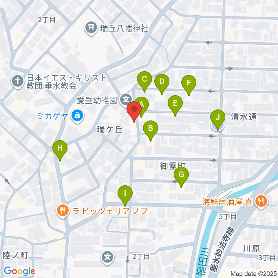 moonbow papa周辺の駐車場・コインパーキング一覧地図