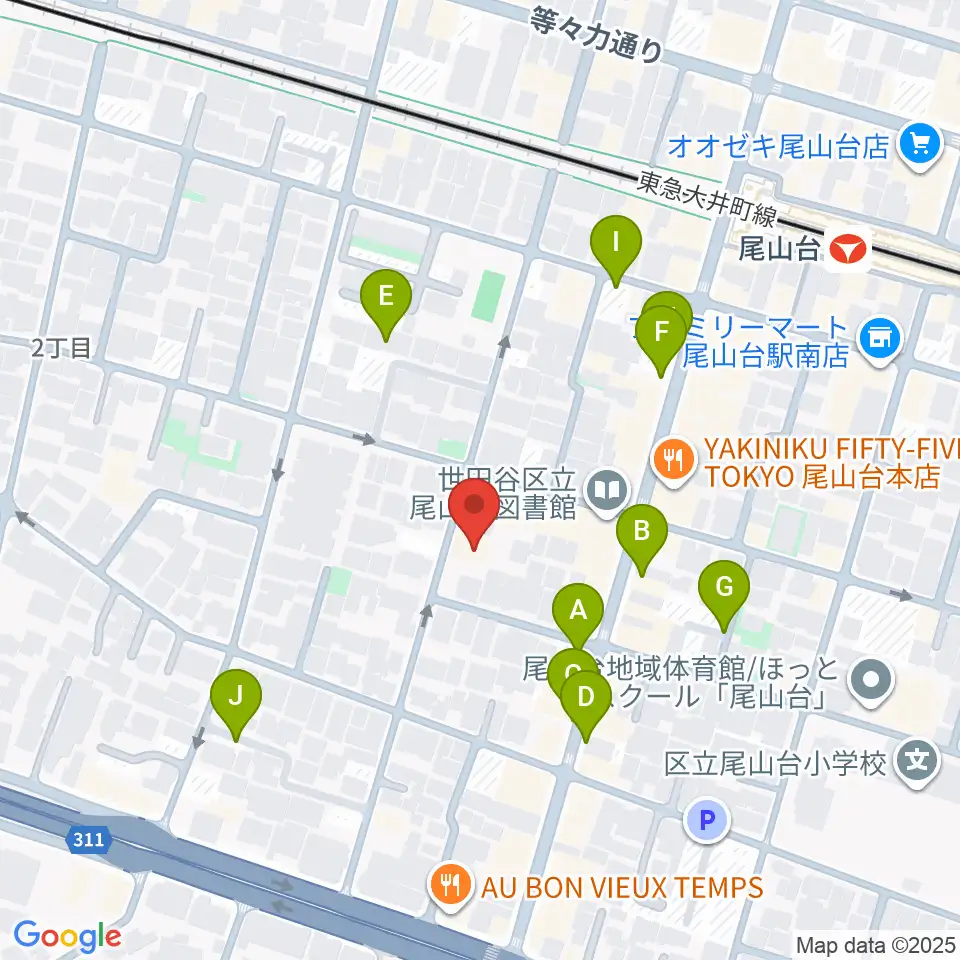 サカモト・ミュージック・スクール周辺の駐車場・コインパーキング一覧地図