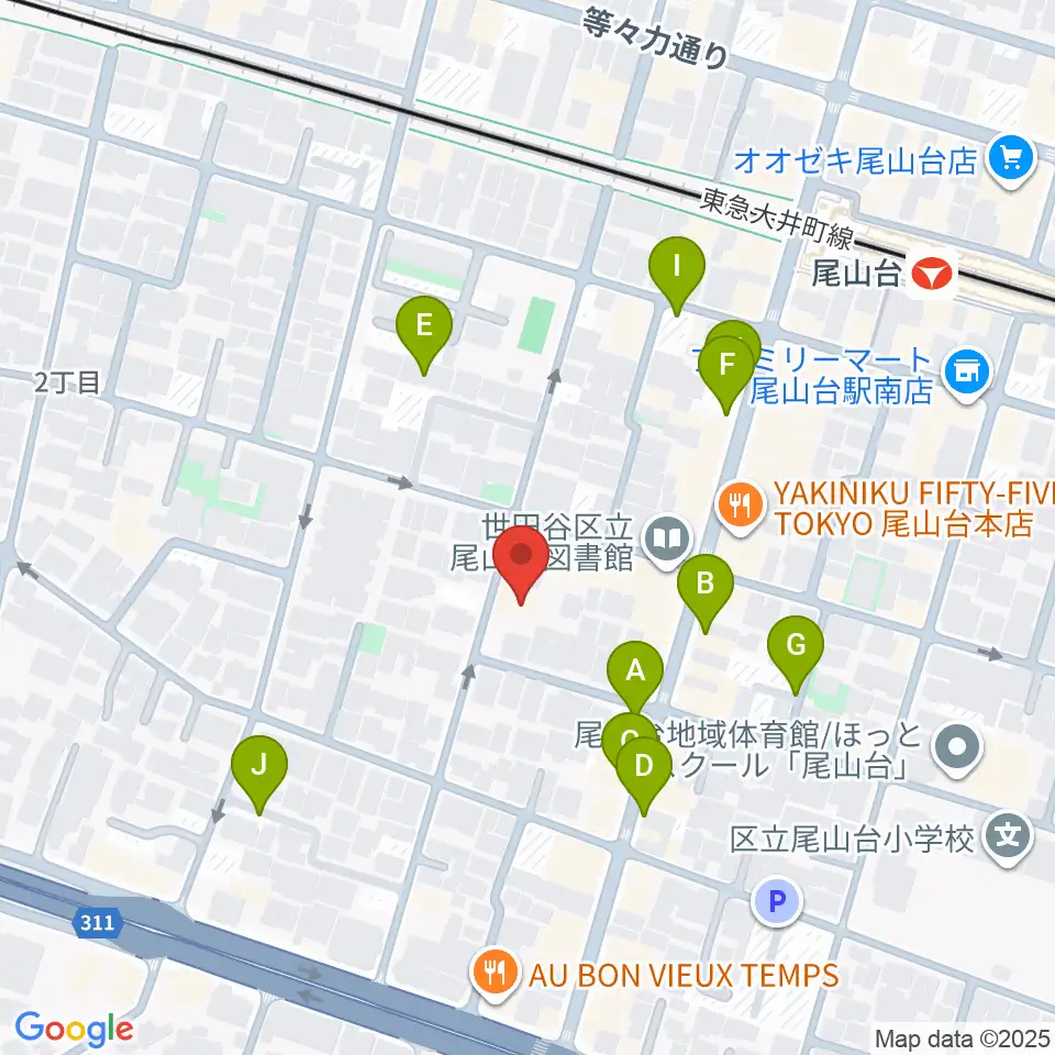 サカモト･ミュージック・スクール周辺の駐車場・コインパーキング一覧地図