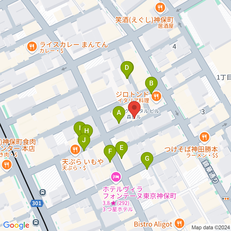 音福周辺の駐車場・コインパーキング一覧地図