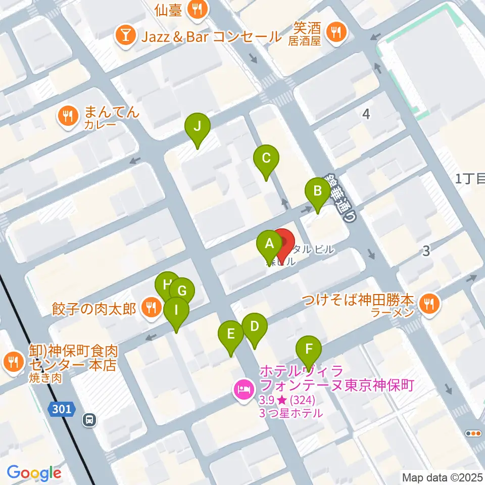 音福周辺の駐車場・コインパーキング一覧地図