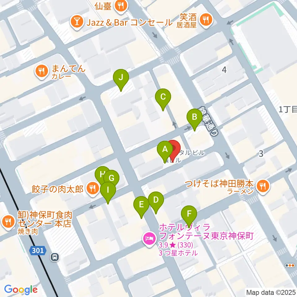 音福周辺の駐車場・コインパーキング一覧地図