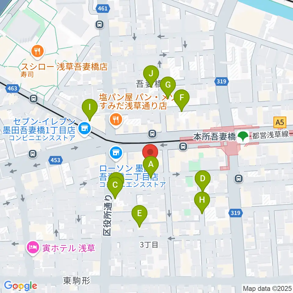 音楽の森アスパイア周辺の駐車場・コインパーキング一覧地図