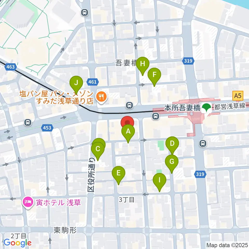 音楽の森アスパイア周辺の駐車場・コインパーキング一覧地図