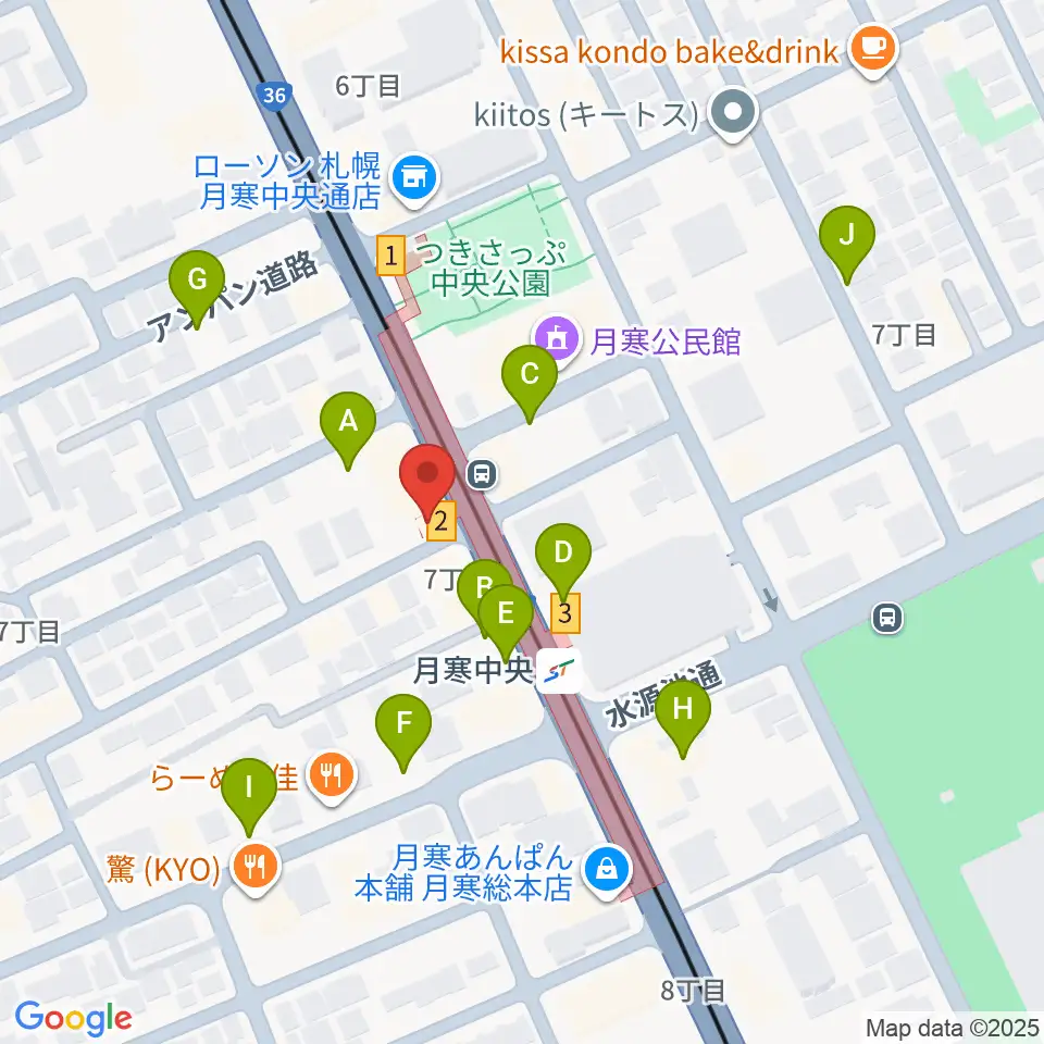 ミツノ楽器周辺の駐車場・コインパーキング一覧地図