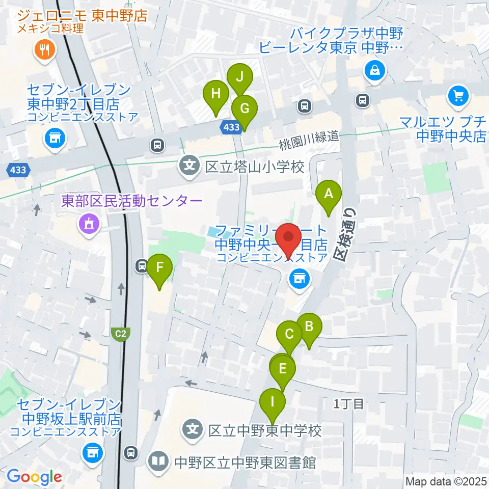 IPC VOICE STUDIO周辺の駐車場・コインパーキング一覧地図