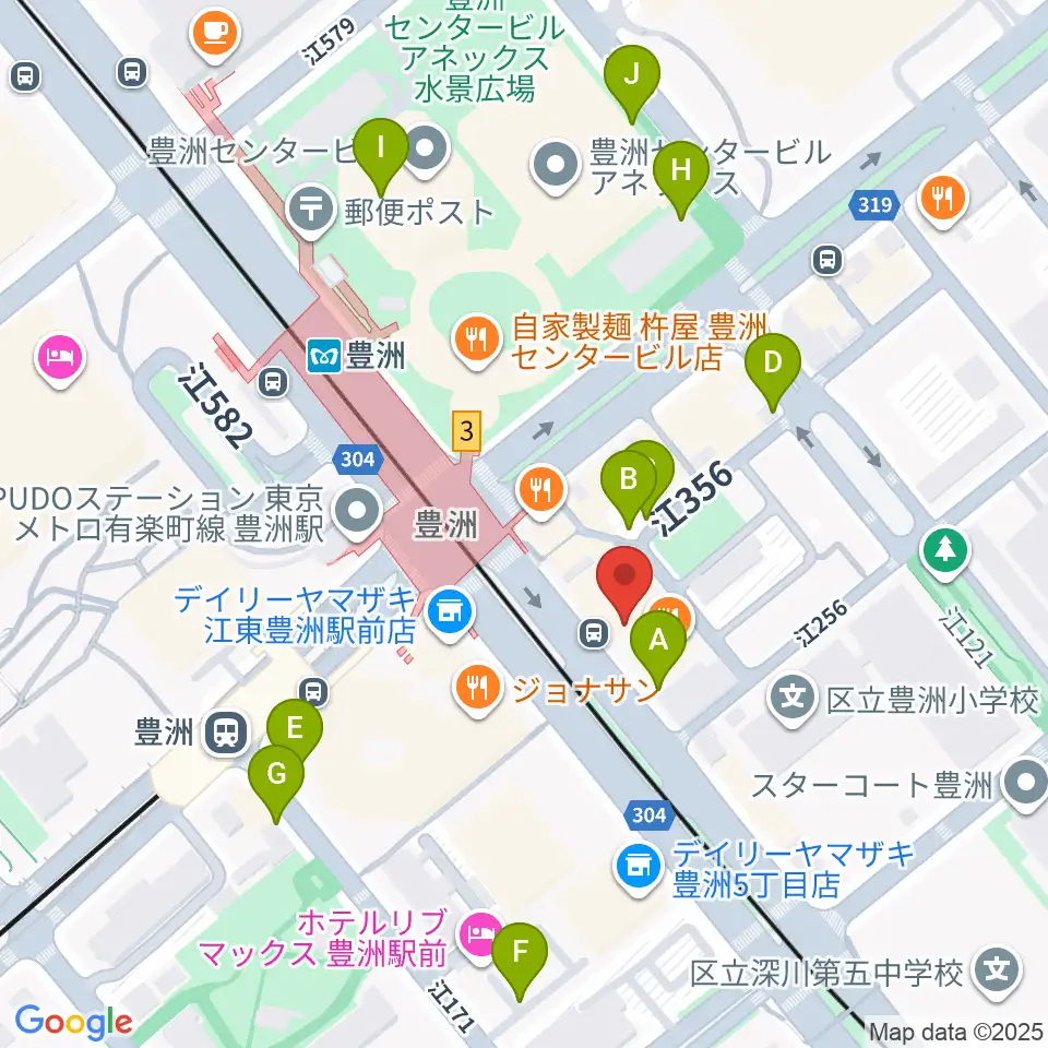 Re-music とよす音楽教室周辺の駐車場・コインパーキング一覧地図