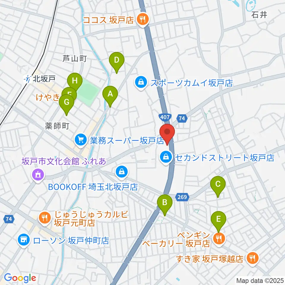 わかば楽器 ライブスペースリディム周辺の駐車場・コインパーキング一覧地図