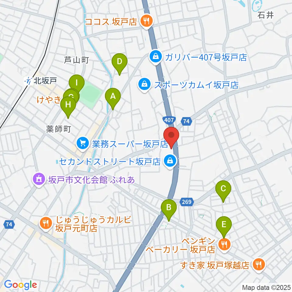 わかば楽器 ライブスペースリディム周辺の駐車場・コインパーキング一覧地図