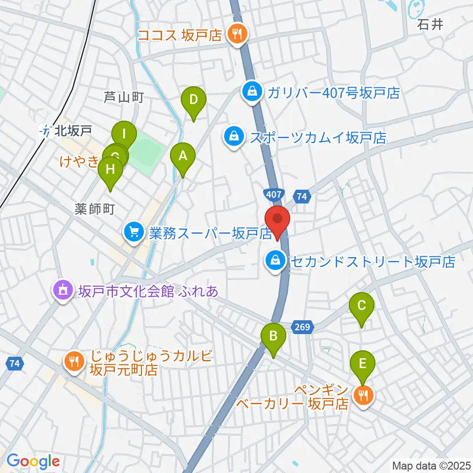 わかば楽器 ライブスペースリディム周辺の駐車場・コインパーキング一覧地図
