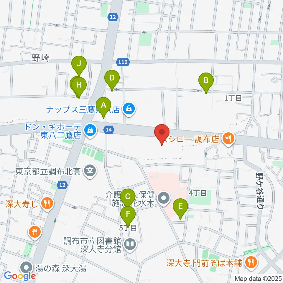パルナスタジオ周辺の駐車場・コインパーキング一覧地図