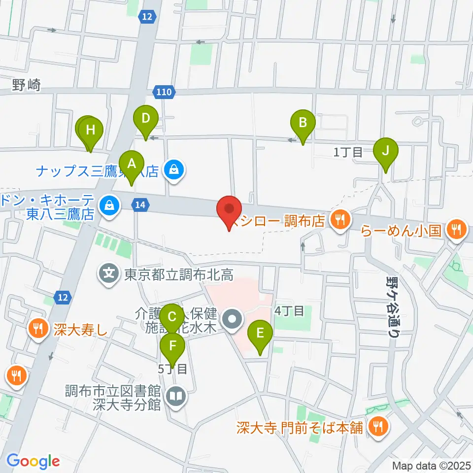 パルナスタジオ周辺の駐車場・コインパーキング一覧地図