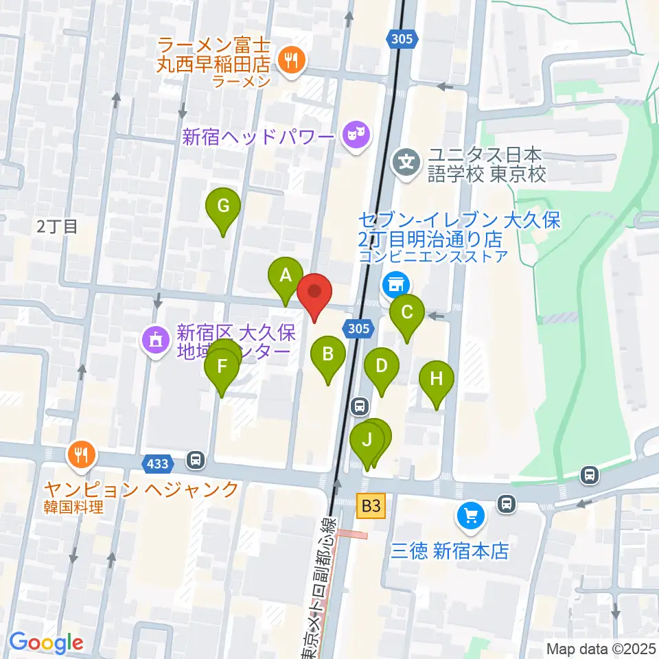 新宿Cat's hole周辺の駐車場・コインパーキング一覧地図