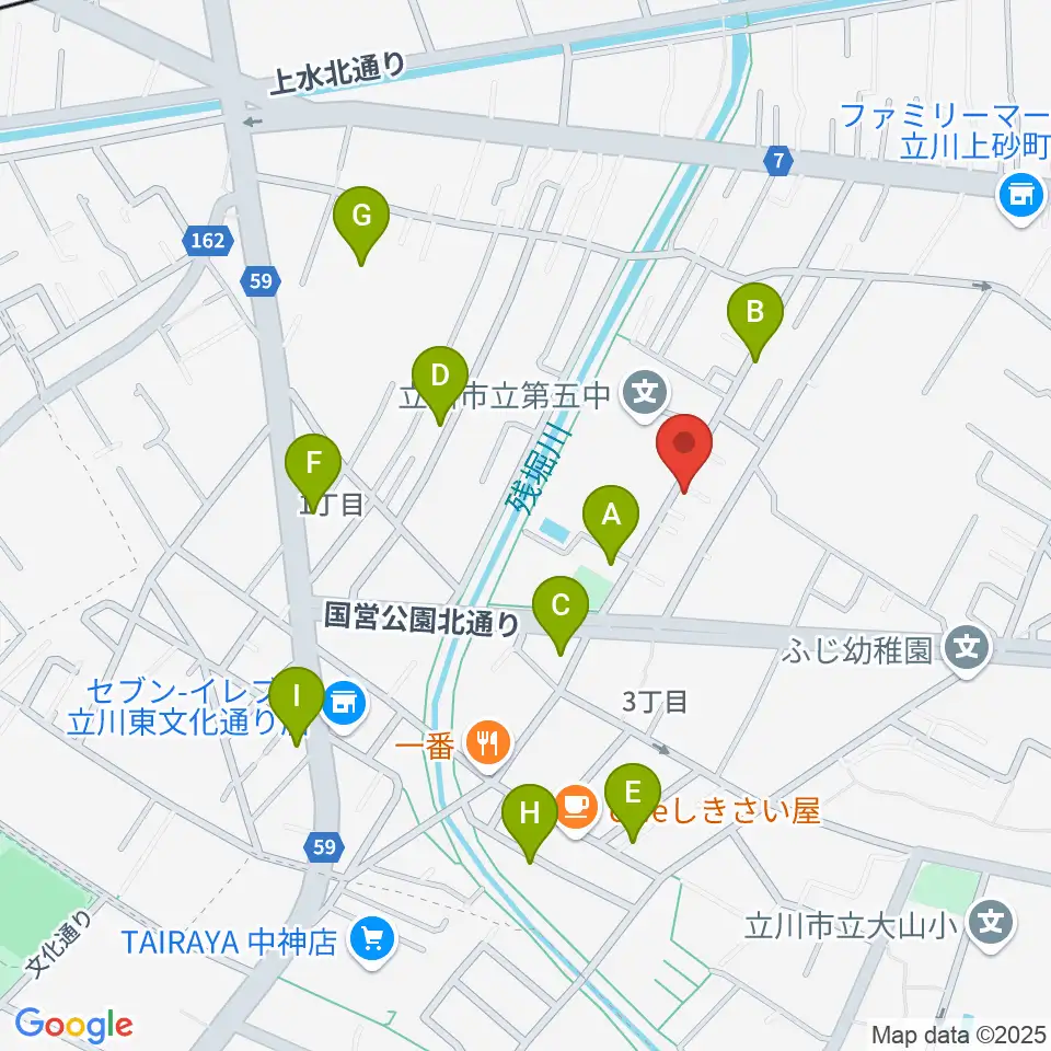 ピアノメンテナンスサービス周辺の駐車場・コインパーキング一覧地図