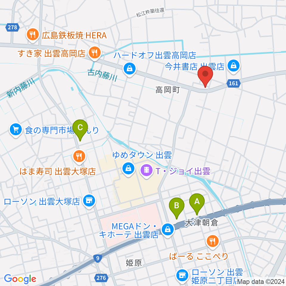 楽器買取リコレクションズ周辺の駐車場・コインパーキング一覧地図