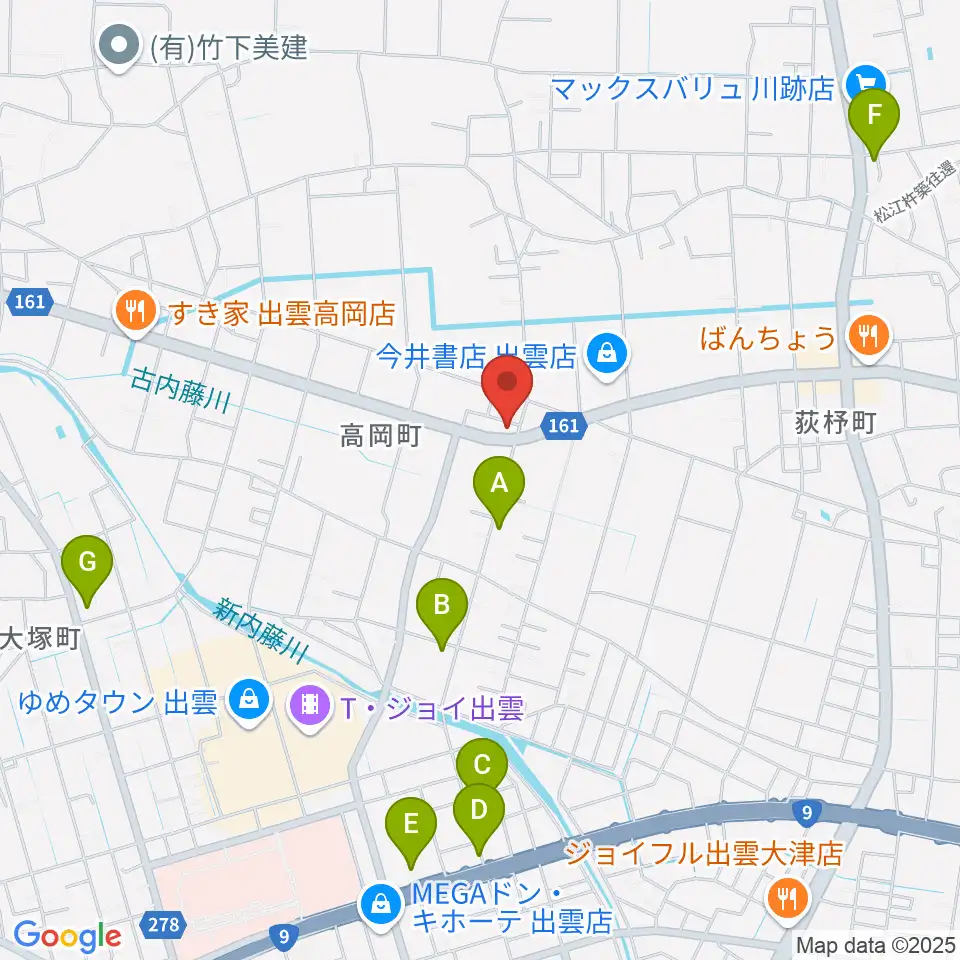 楽器買取リコレクションズ周辺の駐車場・コインパーキング一覧地図