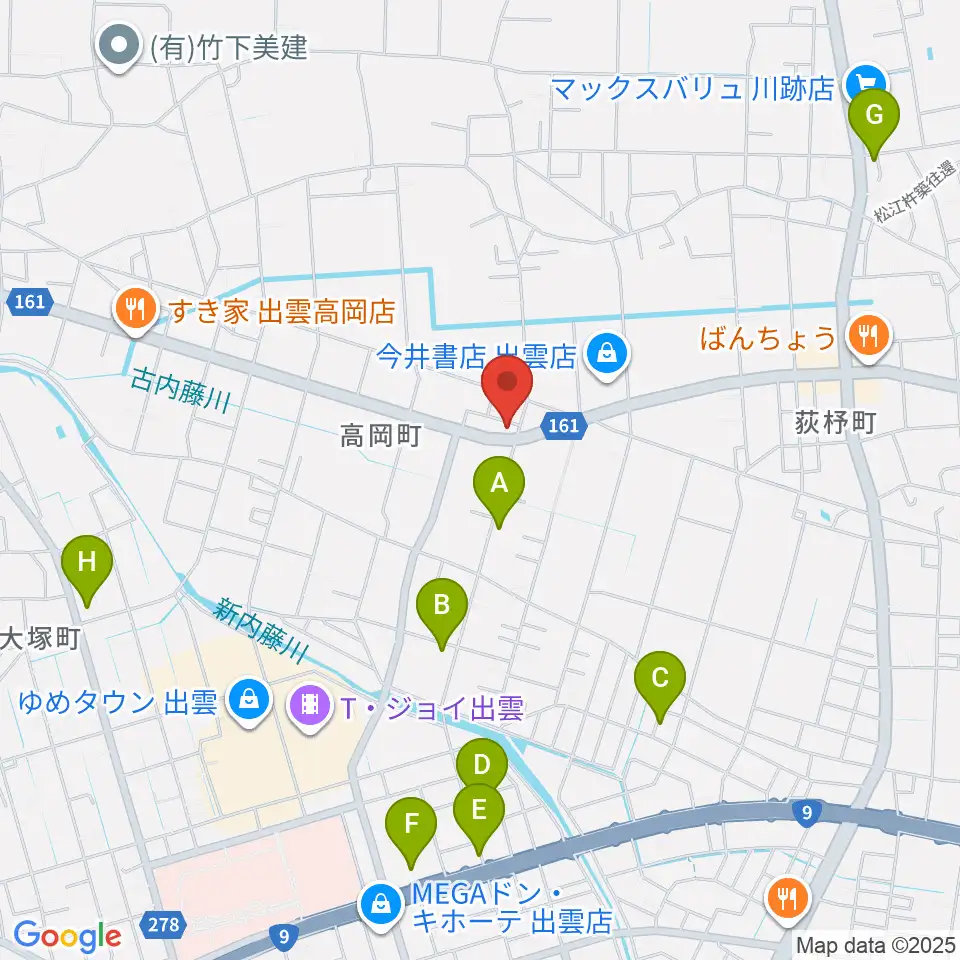楽器買取リコレクションズ周辺の駐車場・コインパーキング一覧地図