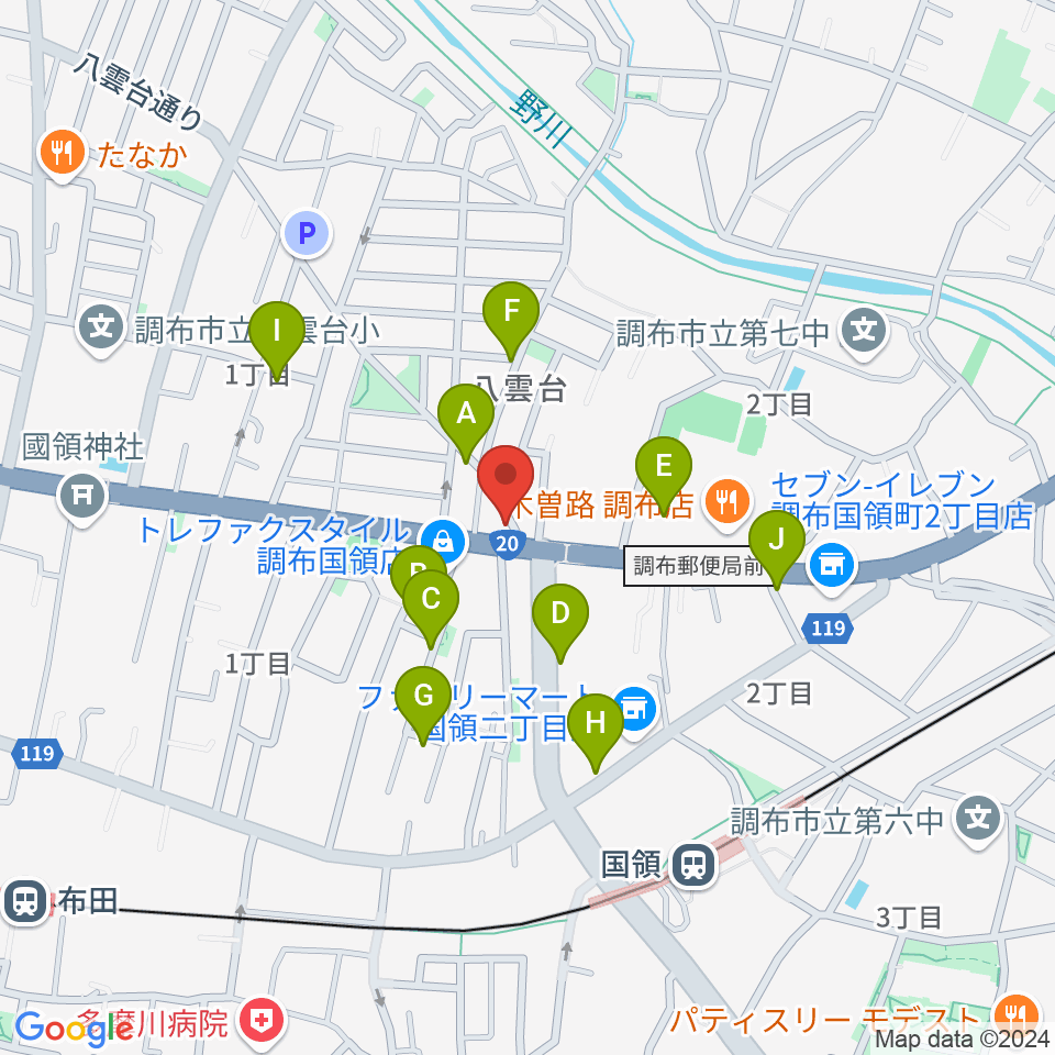 ソードミュージック多目的スタジオ周辺の駐車場・コインパーキング一覧地図