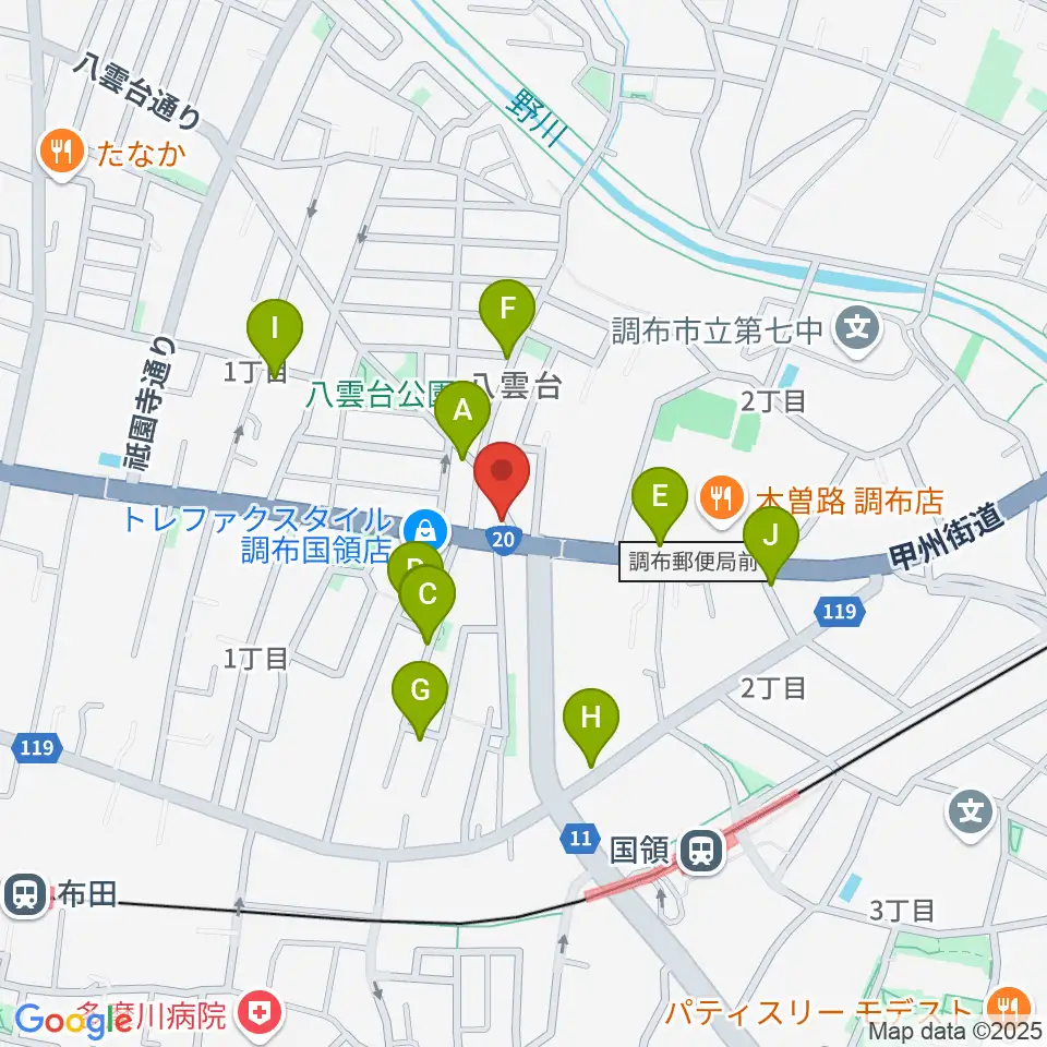 ソードミュージック多目的スタジオ周辺の駐車場・コインパーキング一覧地図