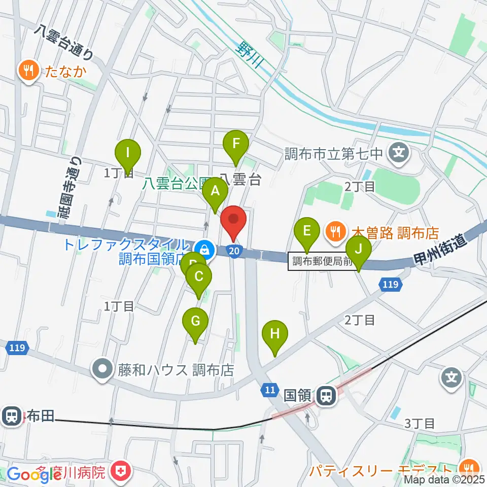 ソードミュージック多目的スタジオ周辺の駐車場・コインパーキング一覧地図