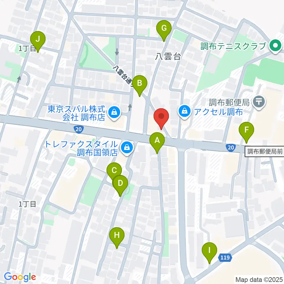 ソードミュージック多目的スタジオ周辺の駐車場・コインパーキング一覧地図