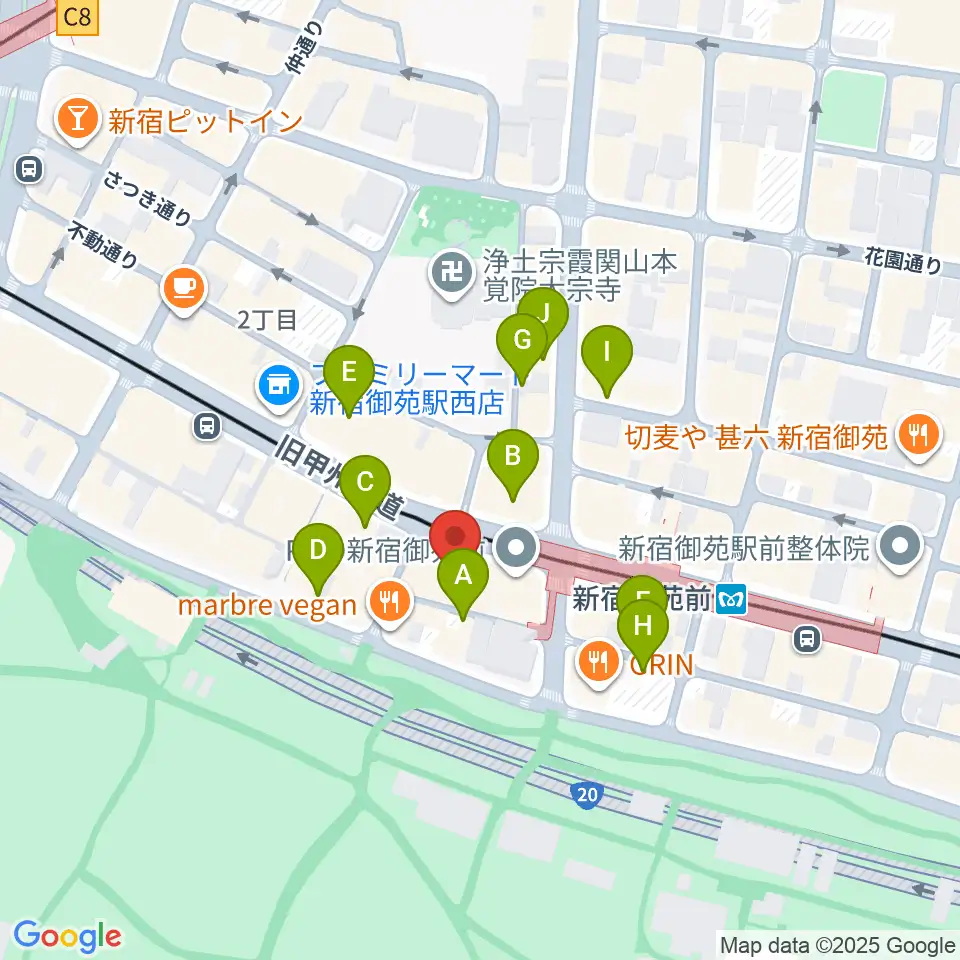 アーツミュージックスクール周辺の駐車場・コインパーキング一覧地図